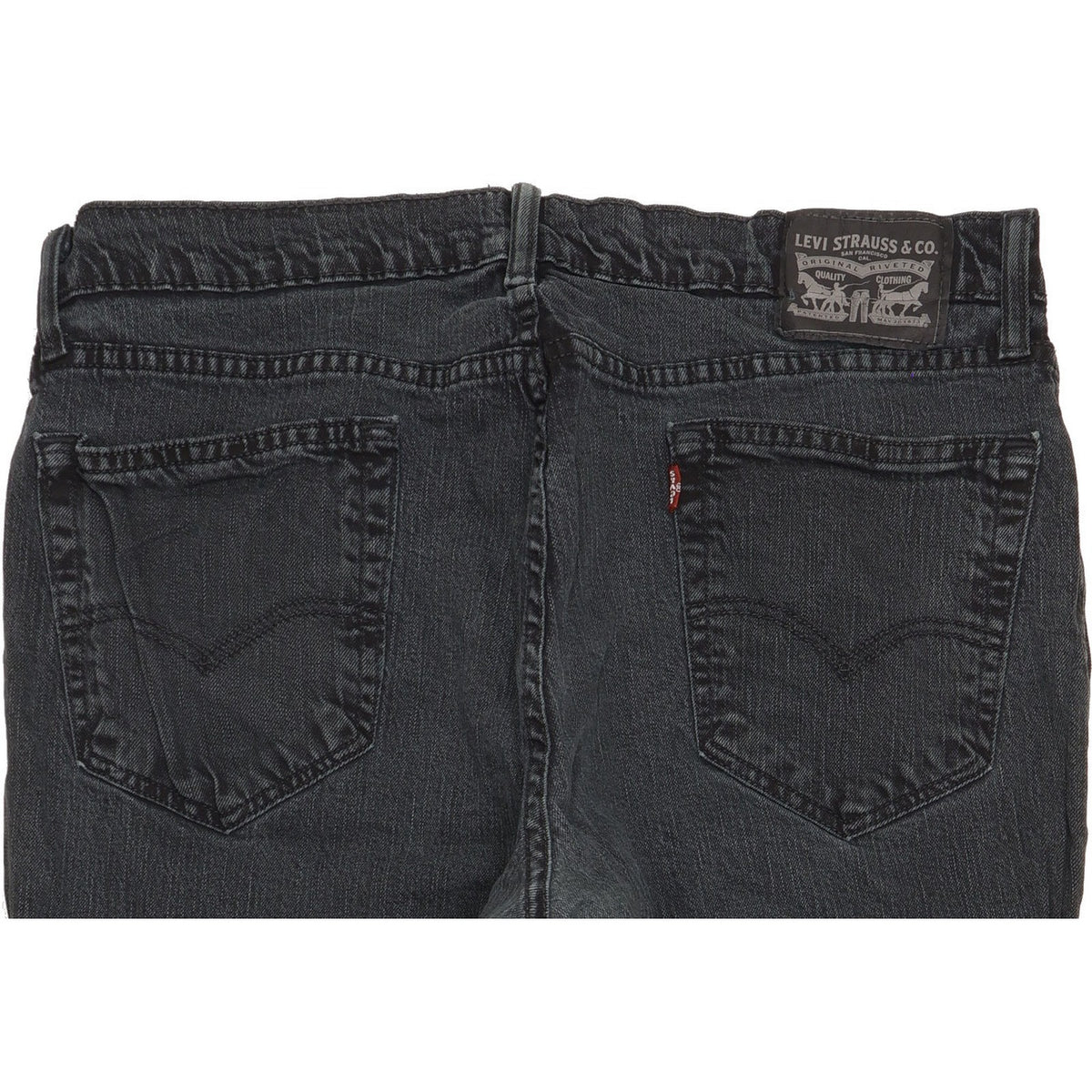 Levi's Men Black Straight Regular Stretch Jeans W36 L29