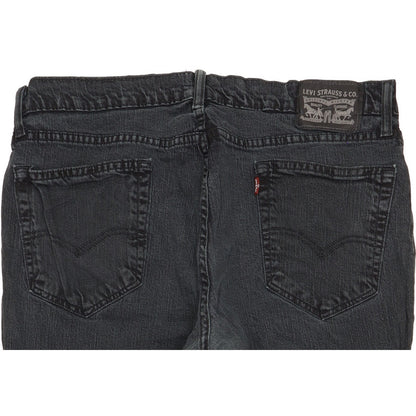 Levi's Men Black Straight Regular Stretch Jeans W36 L29