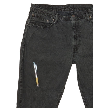 Levi's Men Black Straight Regular Stretch Jeans W36 L29
