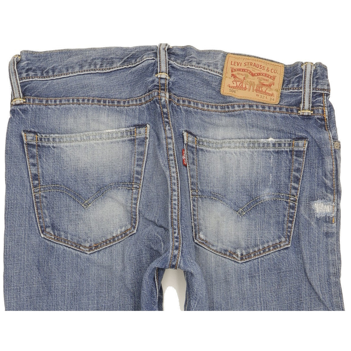 Levi's 504 Men Blue Straight Regular Jeans W32 L32