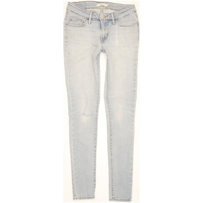 Levi's 711 Women Blue Skinny Slim Stretch Jeans W25 L30