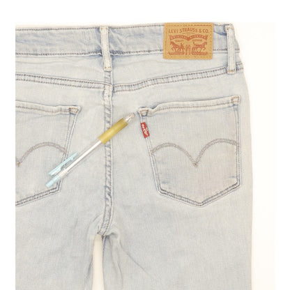 Levi's 711 Women Blue Skinny Slim Stretch Jeans W25 L30