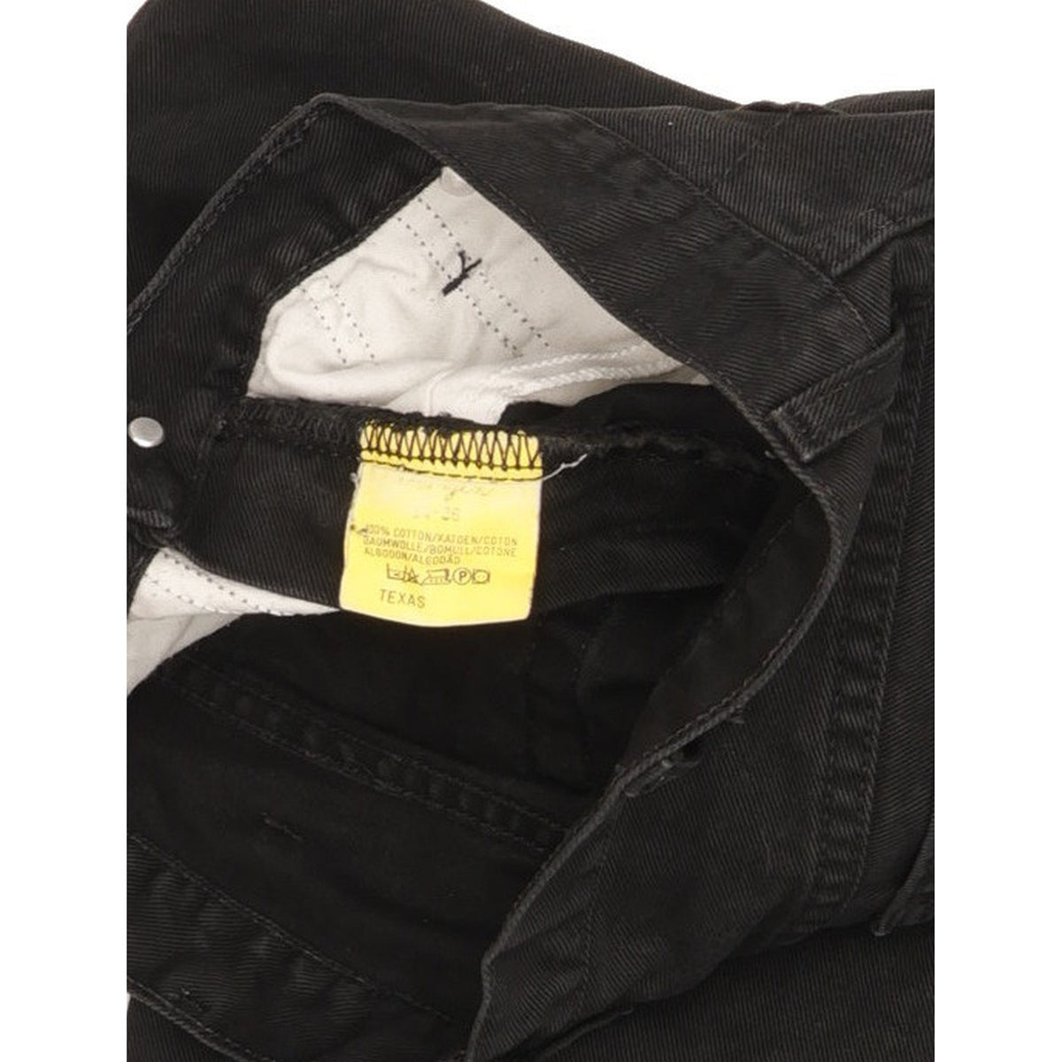 Wrangler Texas Men Black Straight Regular Jeans W34 L36