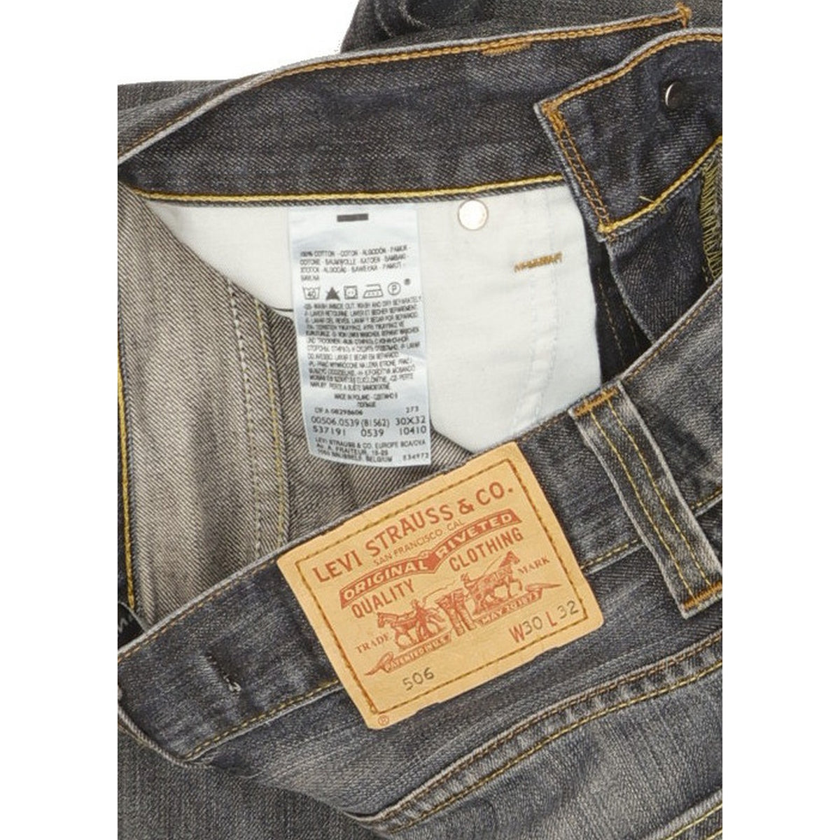 Levi's 506 Men Blue Straight Regular Jeans W30 L32