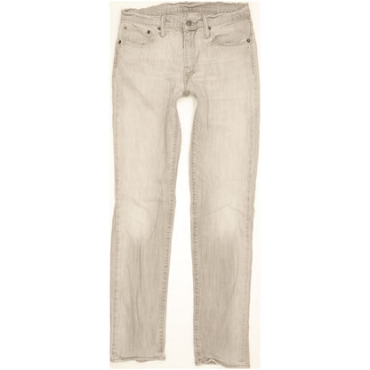 Levi's 511 Men Grey Straight Slim Stretch Jeans W32 L33