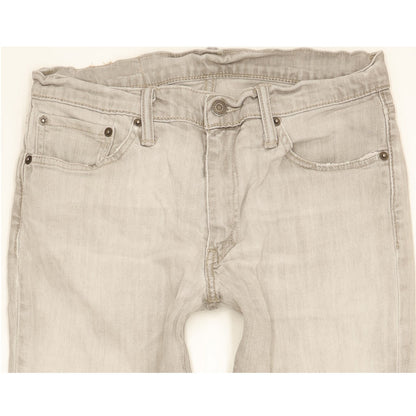 Levi's 511 Men Grey Straight Slim Stretch Jeans W32 L33