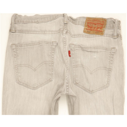 Levi's 511 Men Grey Straight Slim Stretch Jeans W32 L33