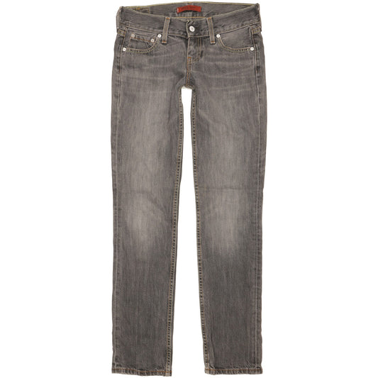 Levi's 558 Women Grey Straight Slim Jeans W27 L32