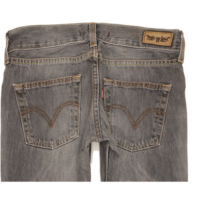 Levi's 558 Women Grey Straight Slim Jeans W27 L32