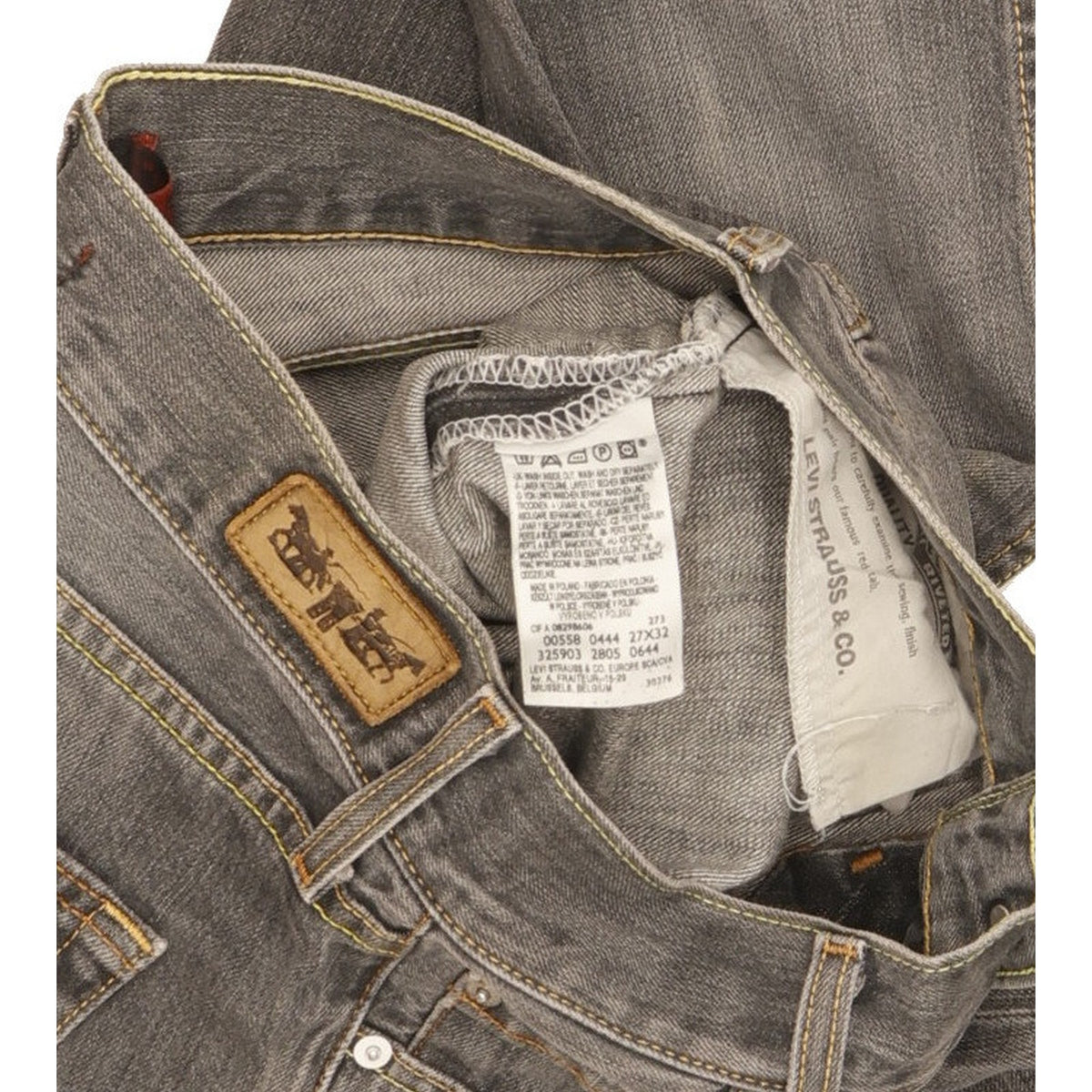 Levi's 558 Women Grey Straight Slim Jeans W27 L32