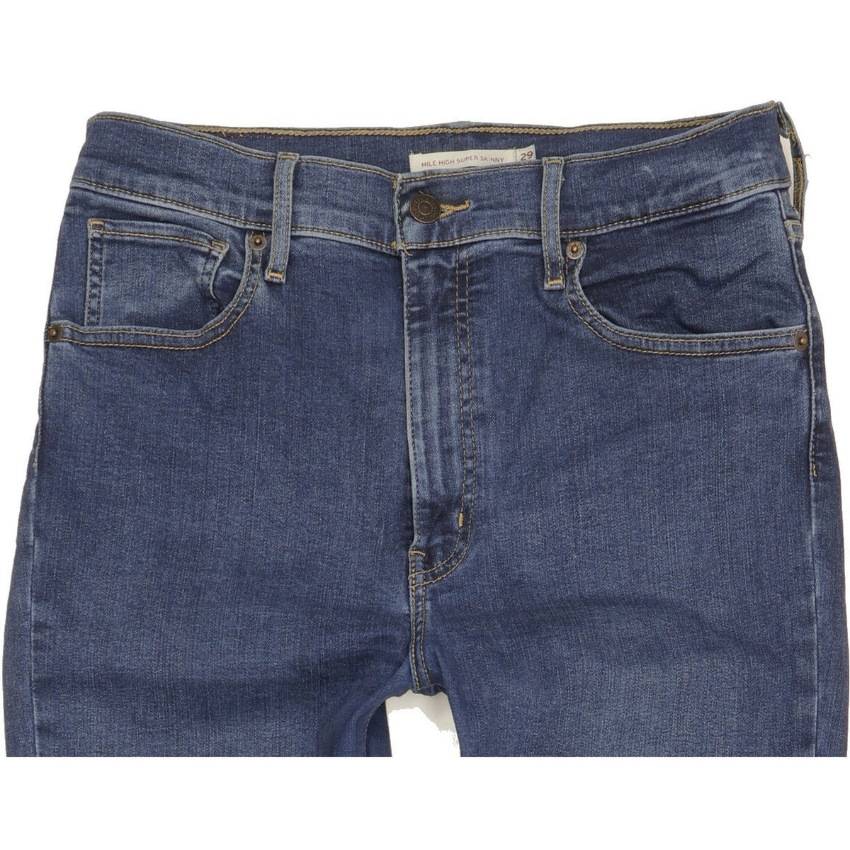 Levi's Mile Blue Skinny Slim Stretch Jeans High Waisted W29 L30