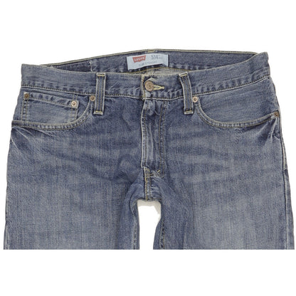 Levi's 514 Men Blue Straight Slim Jeans W32 L34