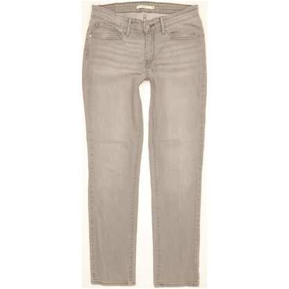 Levi's 712 Women Grey Straight Slim Stretch Jeans W30 L31