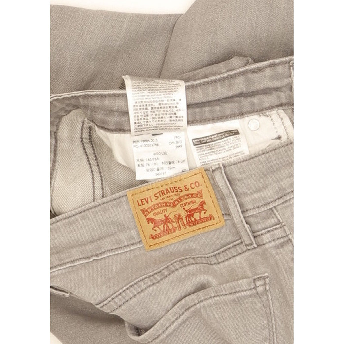 Levi's 712 Women Grey Straight Slim Stretch Jeans W30 L31