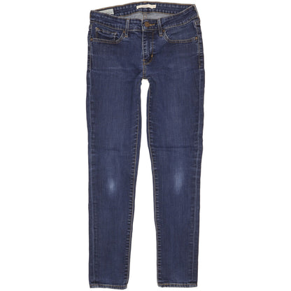 Levi's 711 Women Blue Skinny Slim Stretch Jeans W27 L27