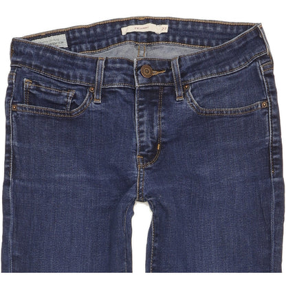 Levi's 711 Women Blue Skinny Slim Stretch Jeans W27 L27