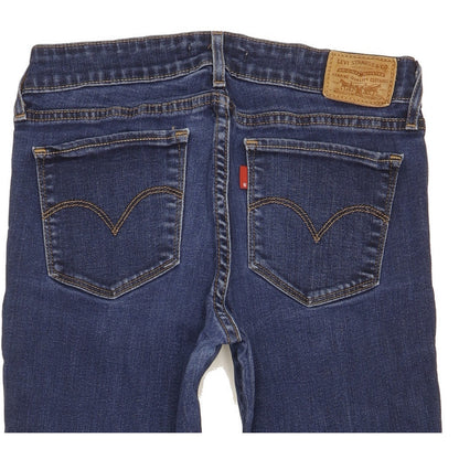 Levi's 711 Women Blue Skinny Slim Stretch Jeans W27 L27