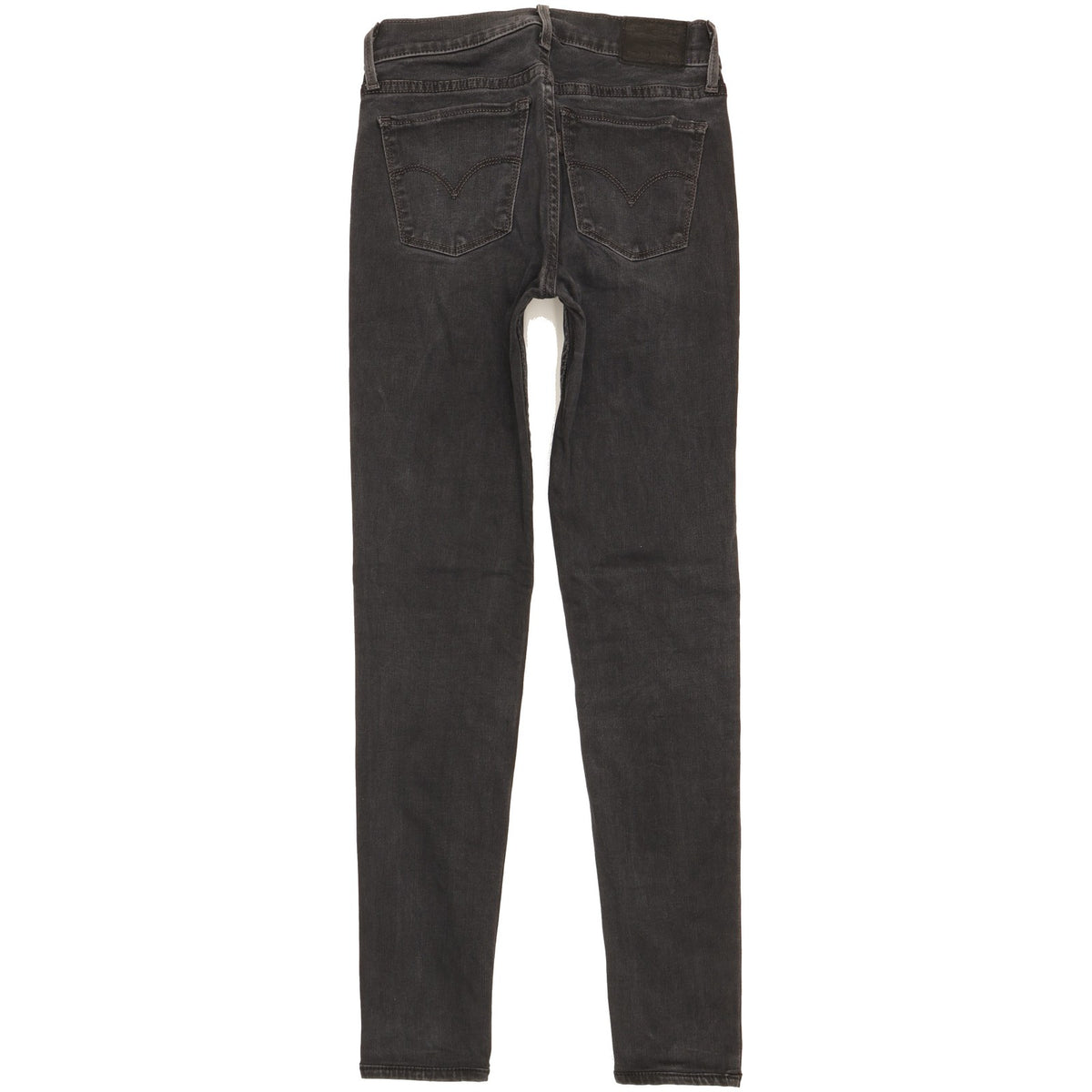 Levi's 710 Super Women Black Skinny Slim Stretch Jeans W25 L28