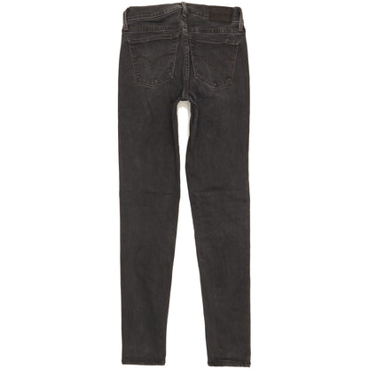 Levi's 710 Super Women Black Skinny Slim Stretch Jeans W25 L28