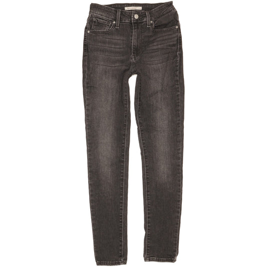 Levi's 721 Women Black Skinny Slim Stretch Jeans W26 L30