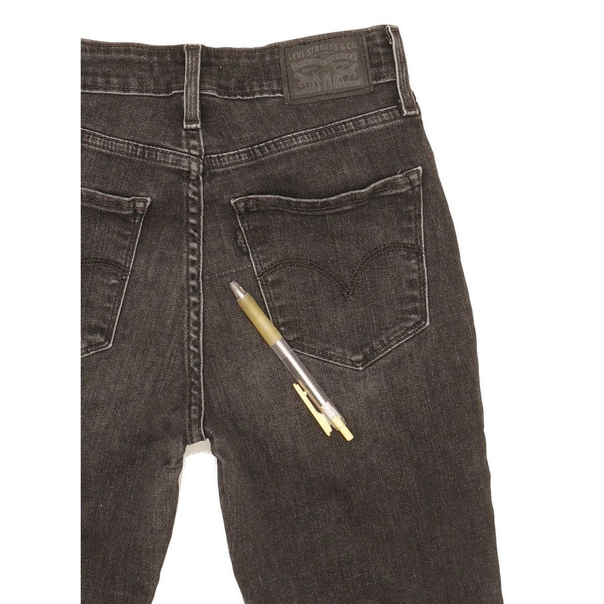 Levi's 721 Women Black Skinny Slim Stretch Jeans W26 L30