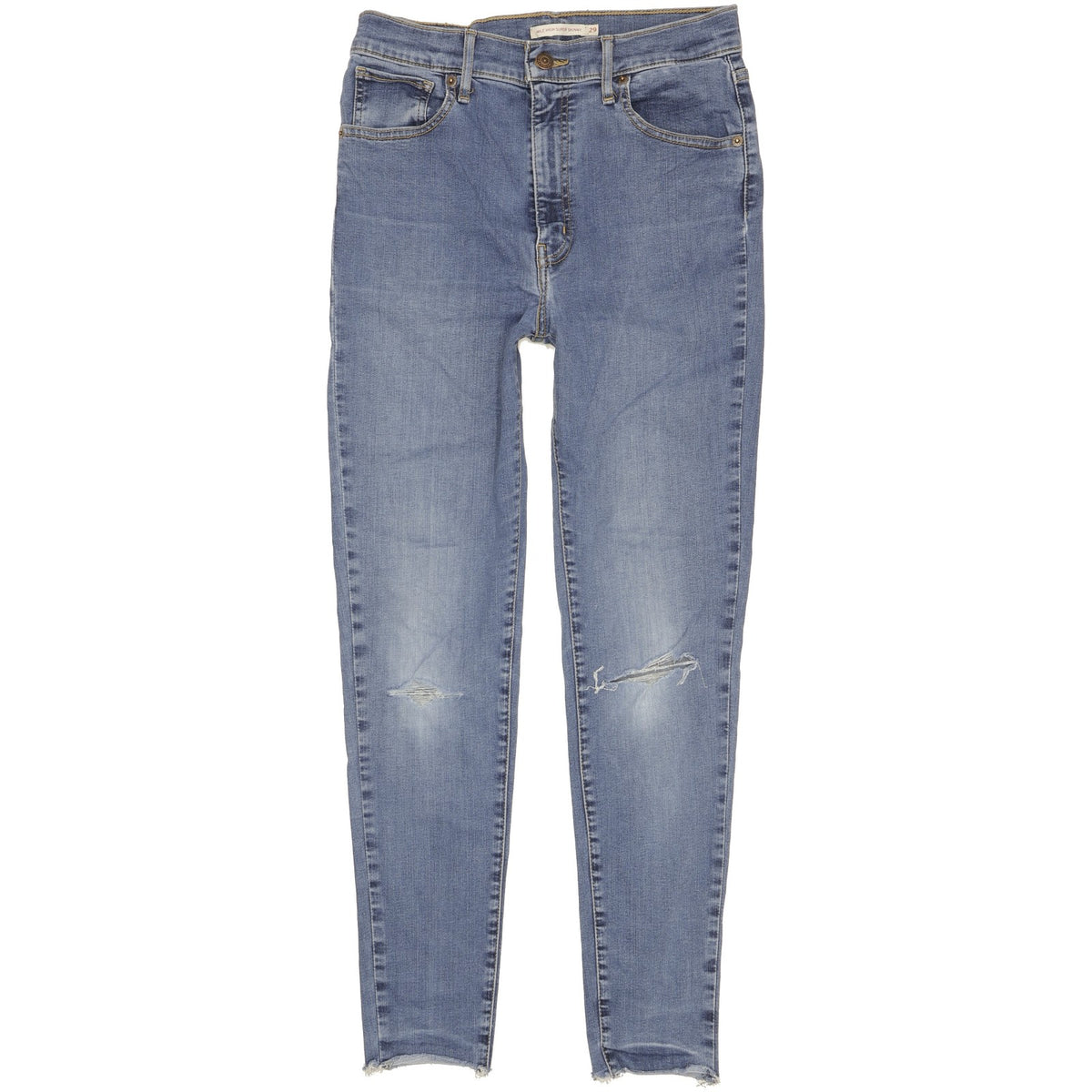 Levi's Mile Blue Skinny Slim Stretch Jeans High Waisted W29 L28