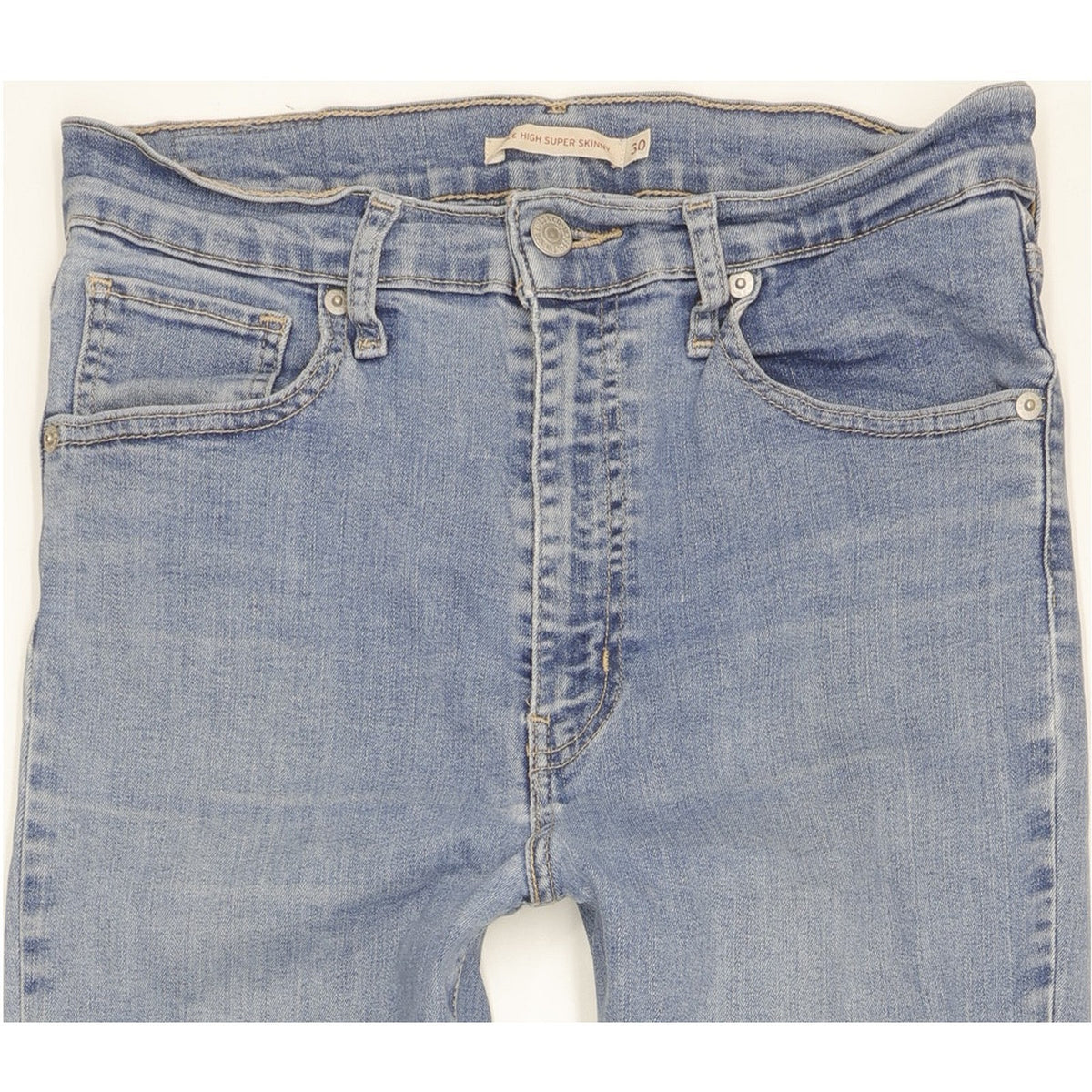 Levi's Mile Blue Skinny Slim Stretch Jeans High Waisted W30 L30