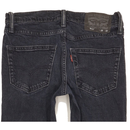 Levi's 511 Men Navy Straight Slim Stretch Jeans W28 L31