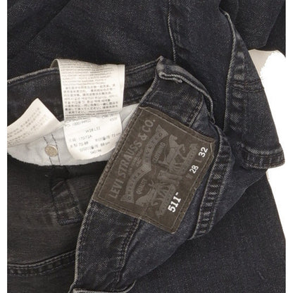 Levi's 511 Men Navy Straight Slim Stretch Jeans W28 L31