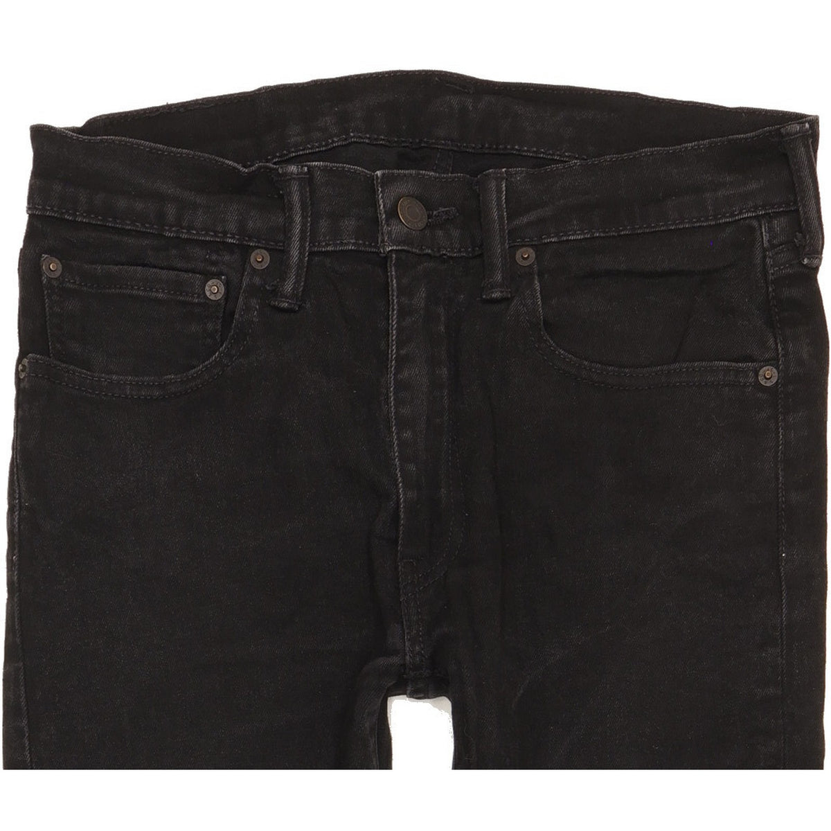 Levi's 519 Men Black Skinny Slim Stretch Jeans W31 L27