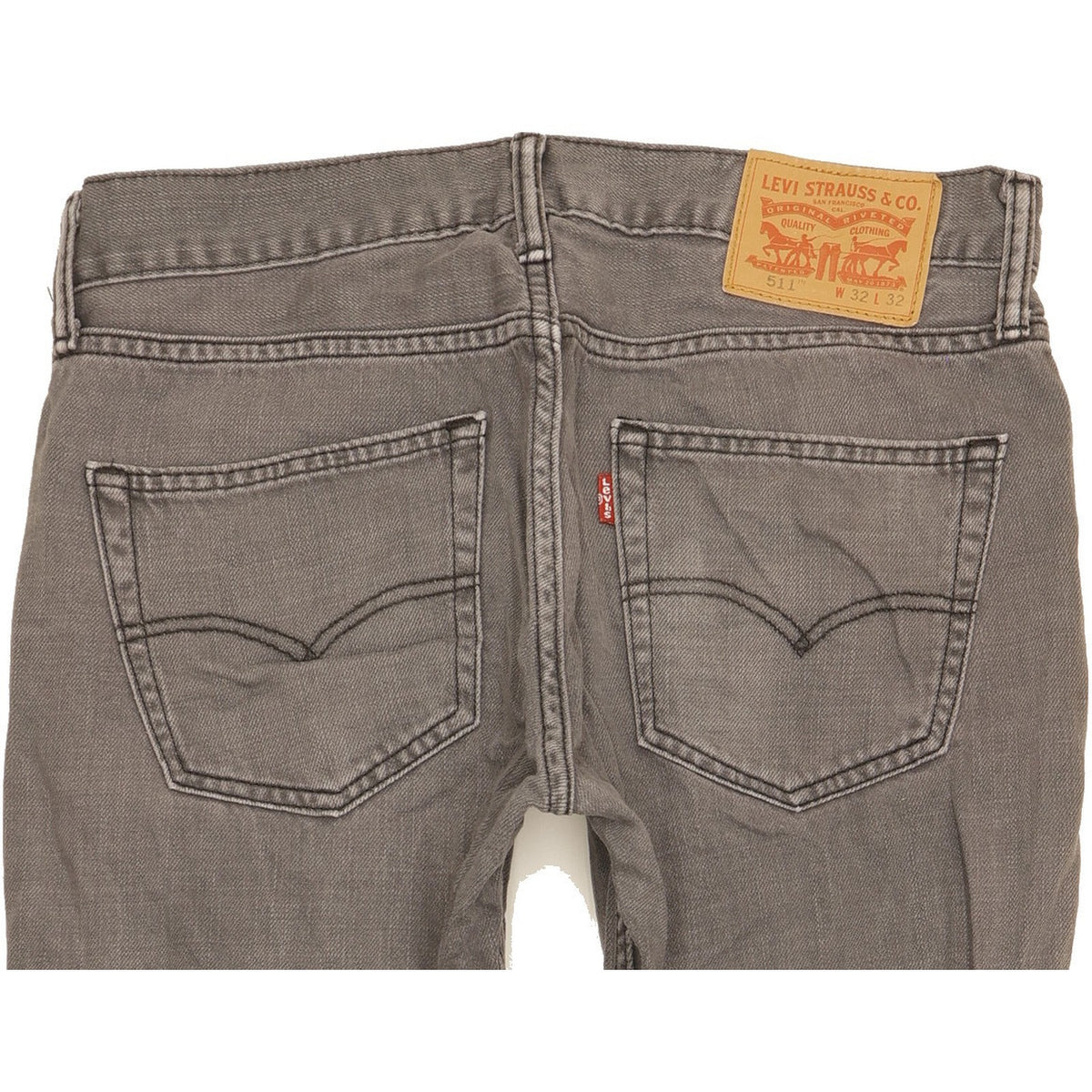 Levi's 511 Men Grey Straight Slim Jeans W32 L31