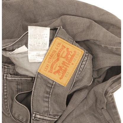 Levi's 511 Men Grey Straight Slim Jeans W32 L31