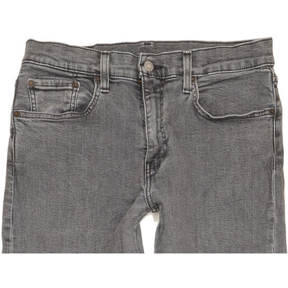 Levi's 502 Men Grey Tapered Regular Stretch Jeans W32 L32