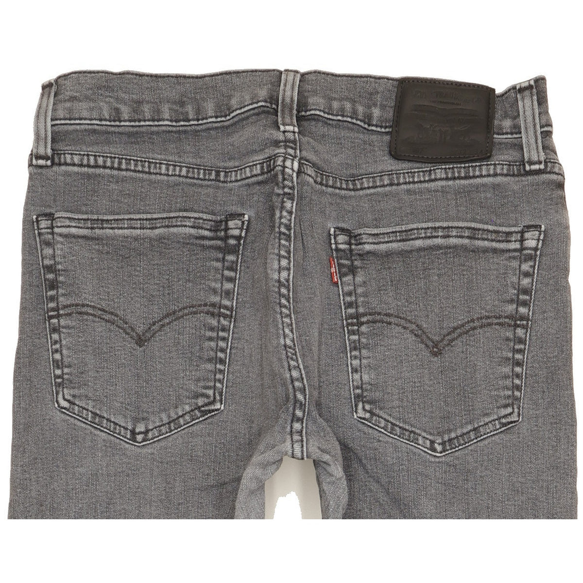 Levi's 502 Men Grey Tapered Regular Stretch Jeans W32 L32