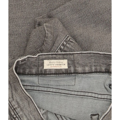 Levi's 502 Men Grey Tapered Regular Stretch Jeans W32 L32