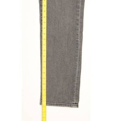 Levi's 502 Men Grey Tapered Regular Stretch Jeans W32 L32