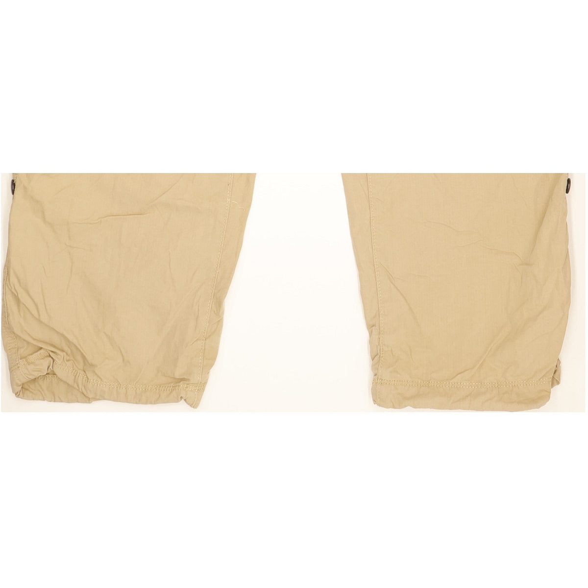 Levi's Men Beige Straight Regular Cropped Stretch Trousers W33 L32