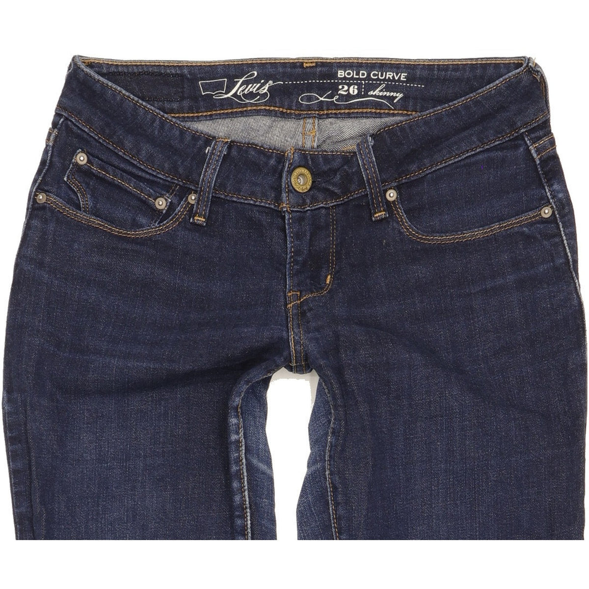 Levi's Bold Curve Women Blue Skinny Slim Stretch Jeans W26 L33
