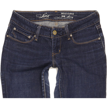 Levi's Bold Curve Women Blue Skinny Slim Stretch Jeans W26 L33