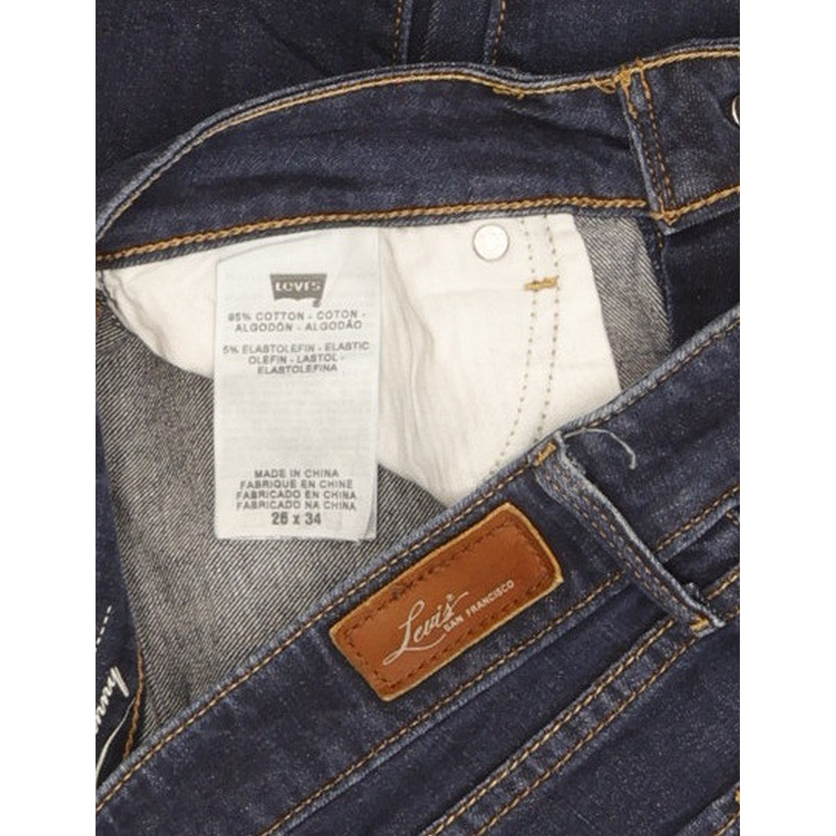 Levi's Bold Curve Women Blue Skinny Slim Stretch Jeans W26 L33