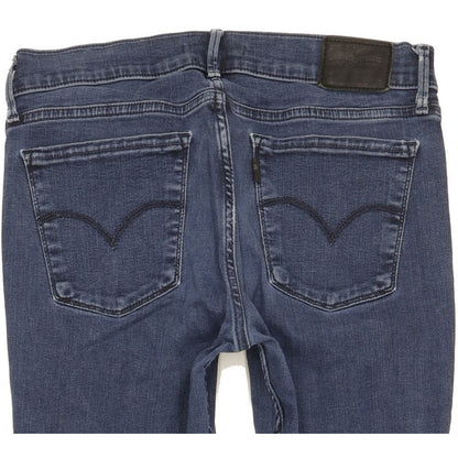 Levi's 710 Super Women Blue Skinny Slim Stretch Jeans W29 L31