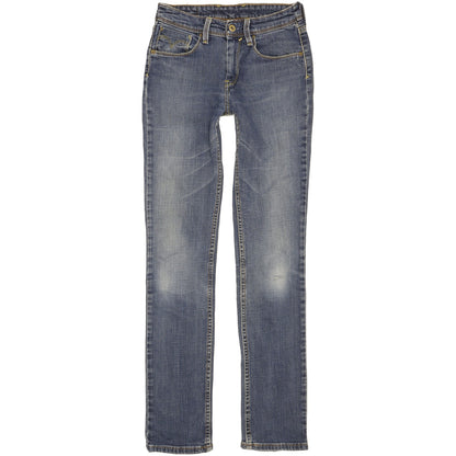 Levi's 628 Women Blue Straight Slim Stretch Jeans W27 L32