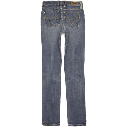 Levi's 628 Women Blue Straight Slim Stretch Jeans W27 L32