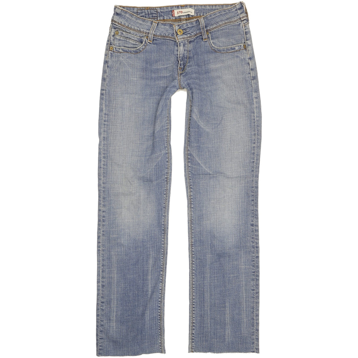 Levi's 570 Women Blue Straight Regular Stretch Jeans W30 L30