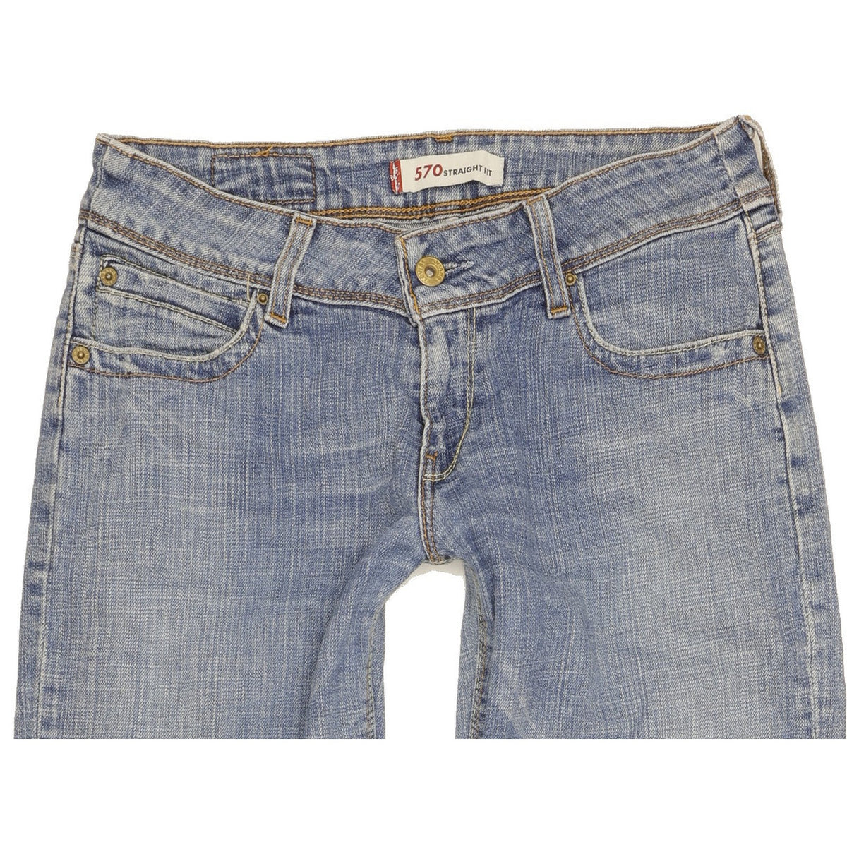 Levi's 570 Women Blue Straight Regular Stretch Jeans W30 L30
