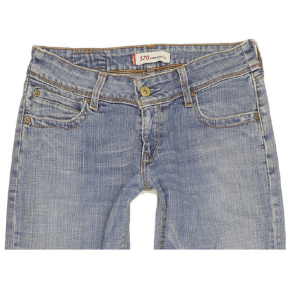 Levi's 570 Women Blue Straight Regular Stretch Jeans W30 L30