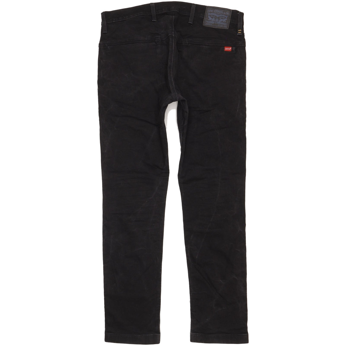 Levi's 504 Men Black Straight Regular Stretch Jeans W36 L32