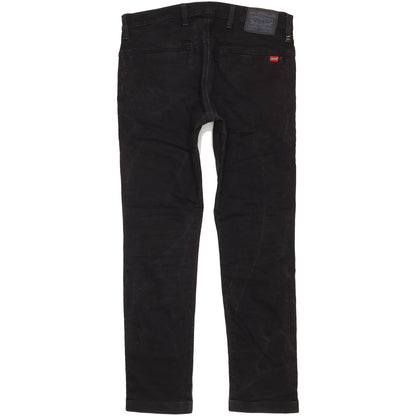 Levi's 504 Men Black Straight Regular Stretch Jeans W36 L32