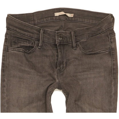 Levi's 710 Super Women Grey Skinny Slim Stretch Jeans W27 L27