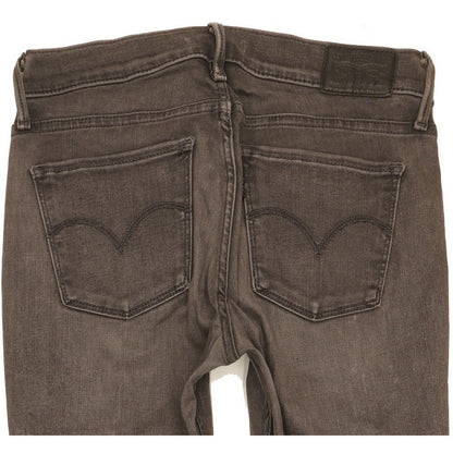 Levi's 710 Super Women Grey Skinny Slim Stretch Jeans W27 L27